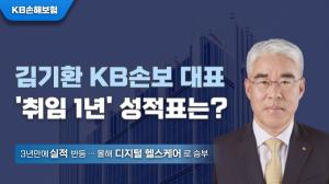 [이슈]김기환 KB손해보험 대표, 1년차 성적은 합격점..."올해는 헬스케어"